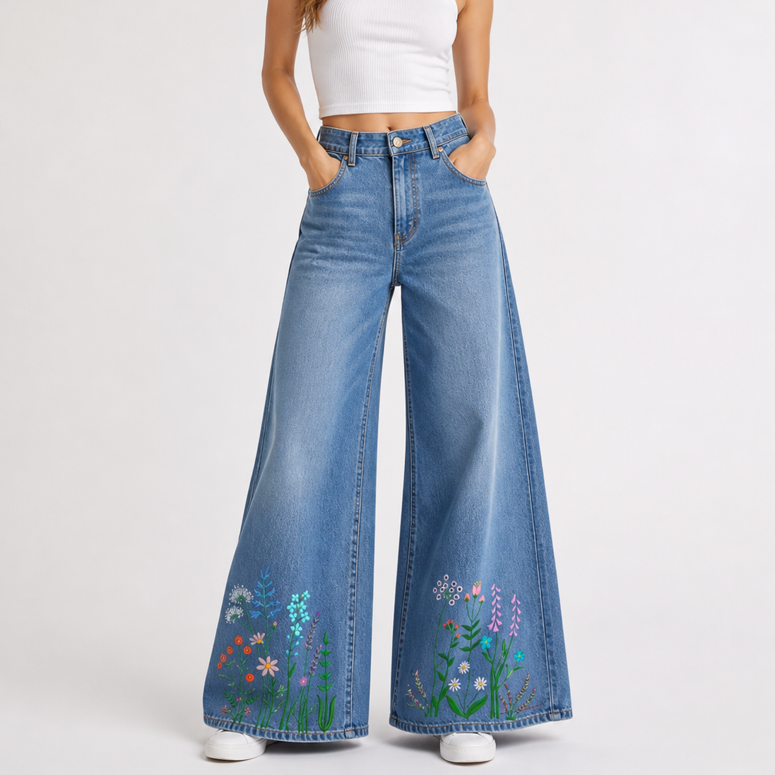 Verdant Wide-Leg Denim