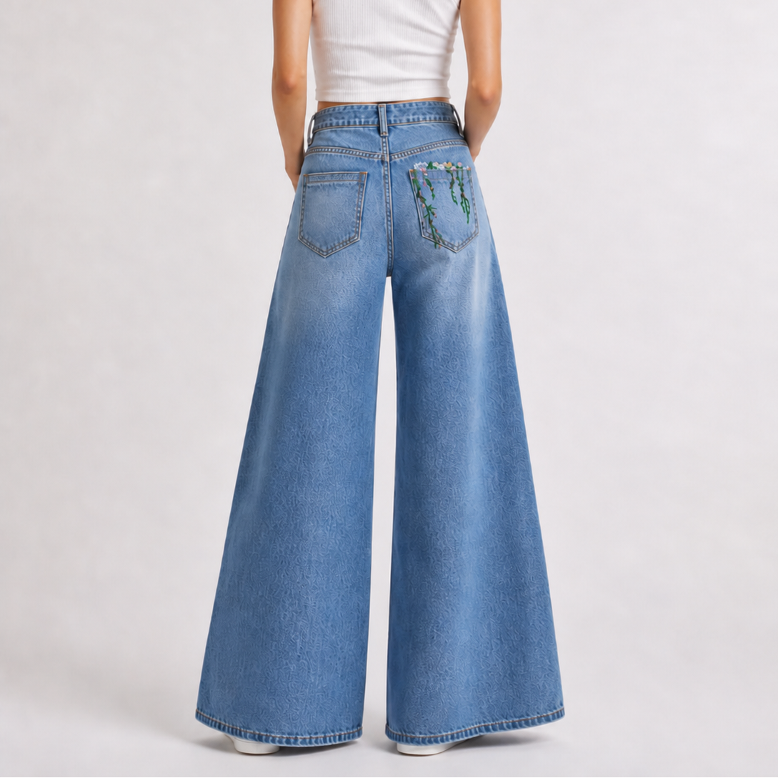 Verdant Wide-Leg Denim