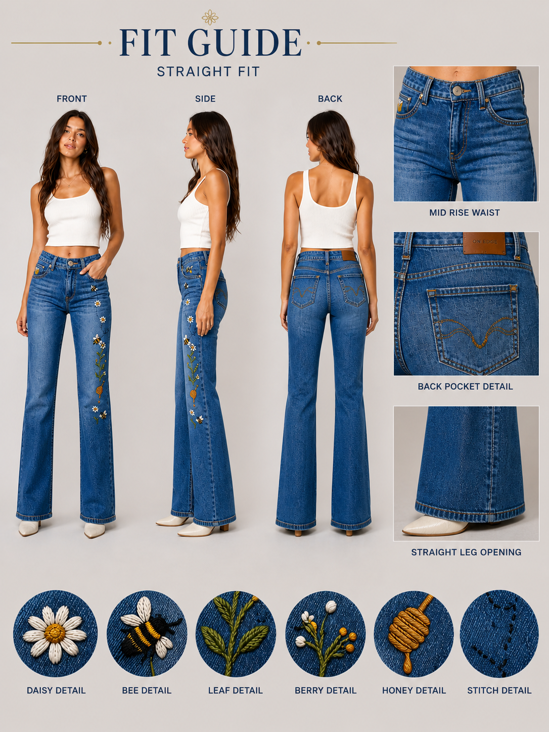 Amber Trail Straight Fit Denim