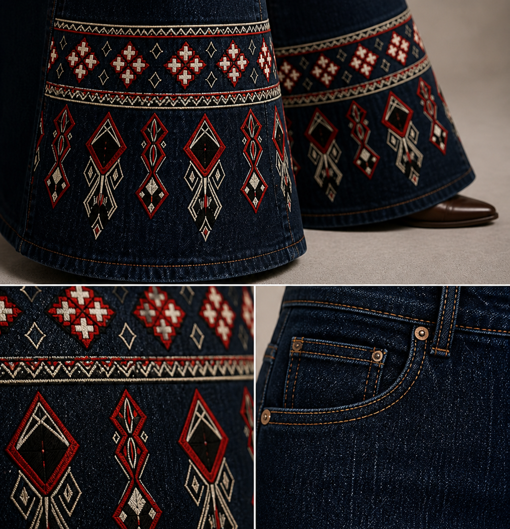 Nilgiri Tale Flared Denim